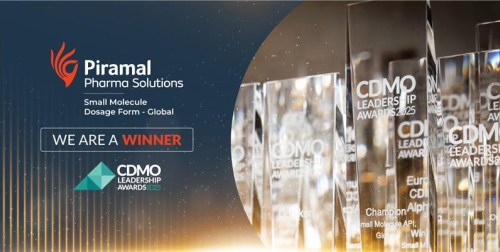 Piramal Pharma Solutions Wins Outsourced Pharma's CDMO Leadership 2025 Award!